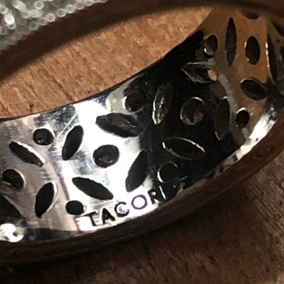 Tacori Epiphany Diamonique Platinum Clad Harlequin Ring - Picture 2 of 6